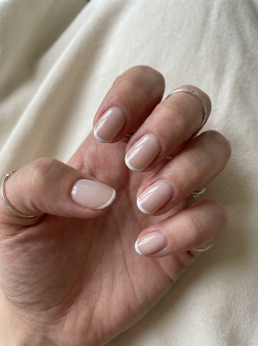 Micro Milky French Nails als Milky French Nägel Inspiration 2026